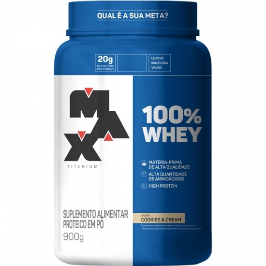 100% WHEY (900G) - Cookies and Cream MAX TITANIUM Ref: 2453319