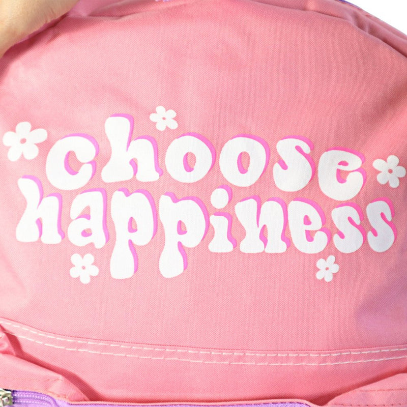 Mochila Feminina Escolar Choose Happiness